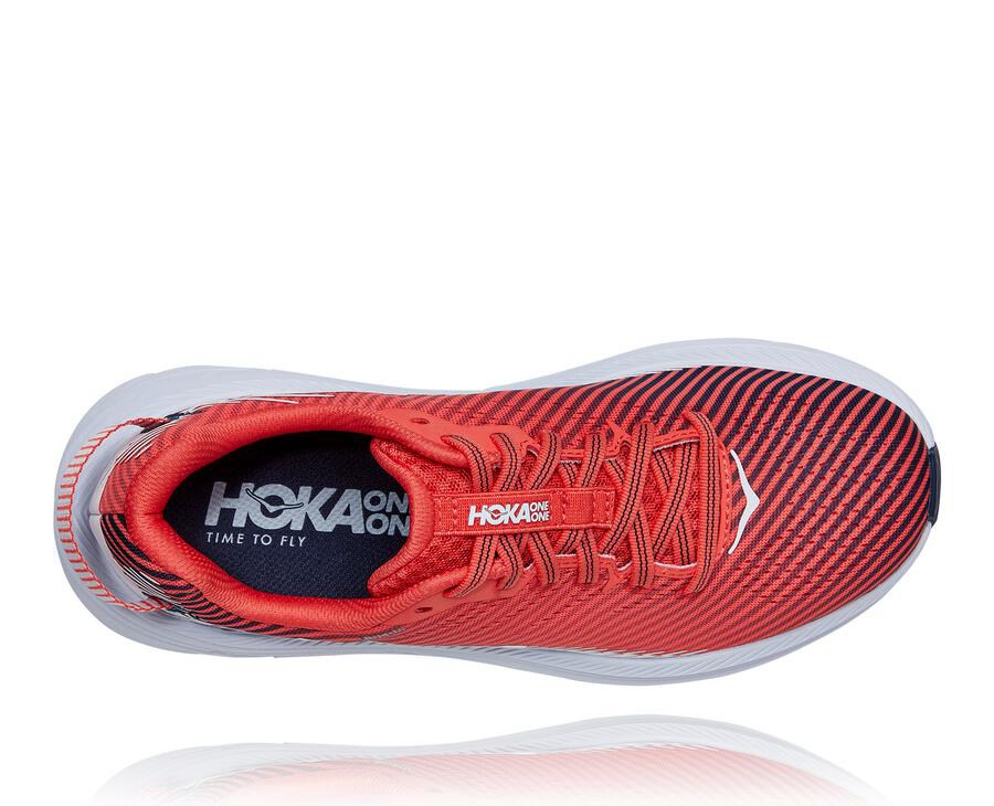 Tenis Hoka One One Feminino Vermelhas/Branco - Rincon 2 - 106-SJCAWB